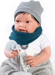Antonio Juan Pipo Hair – bambola realistica neonato 42 cm con corpo morbido
