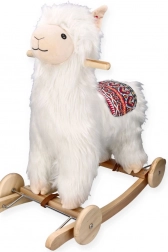 Alpaca a dondolo con ruote