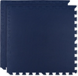 Tappetino in schiuma HUMBI 120 × 60, grande puzzle impermeabile, sicuro, 2 pz, blu scuro