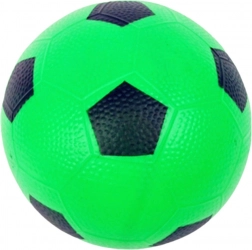 Palla di gomma verde 16 cm – motivo pallone da calcio