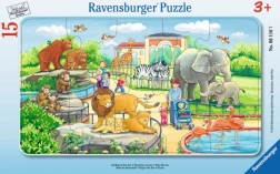 Ravensburger puzzle per bambini in cornice 15 pezzi – gita allo zoo