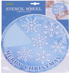 Stencil natalizio per neve – bici 31,2 × 25,5 cm
