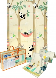 Grande tappetino educativo pieghevole in schiuma XPE 120 × 180 cm – animaletti panda