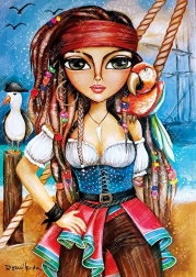 Puzzle bella piratessa 1000 pezzi