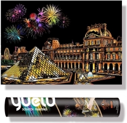 Quadro da grattare Louvre 75x52 cm