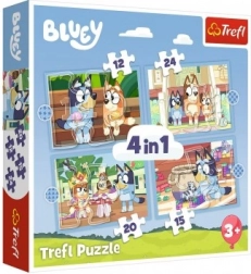 Puzzle Bluey e il suo mondo 4 in 1