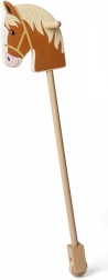 Bigjigs Toys cavalluccio di legno su bastone