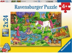 Puzzle Ravensburger Foresta Magica 2x24 pezzi