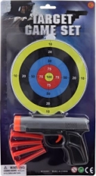 Pistola a ventose con bersaglio