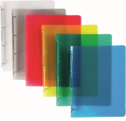 Raccoglitore ad anelli A4 in polipropilene lines, 4 anelli (mix di colori)