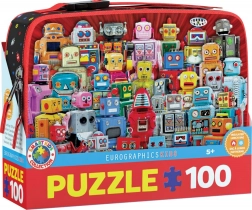 Puzzle nella lunch box termica Robot 100 pezzi