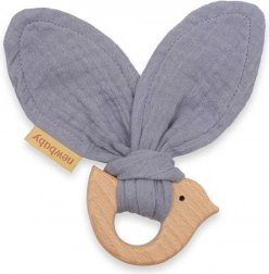 Massaggiagengive per bambini con uccellino New Baby Bird, grigio