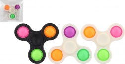 Spinner bubble pops plastica 7 cm – giocattolo antistress 3 colori