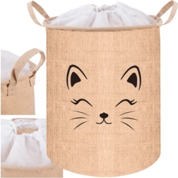 Cesto tessile per giocattoli e bucato con coperchio 35 l KRUZZEL