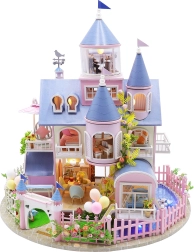 2Kids Toys Castello fiabesco – casetta in miniatura con illuminazione LED