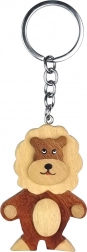 Portachiavi di legno Leone in piedi