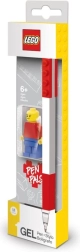 Penna gel LEGO con minifigure, rossa