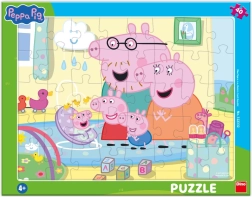 dino puzzle peppa pig – fratelli, 40 pezzi