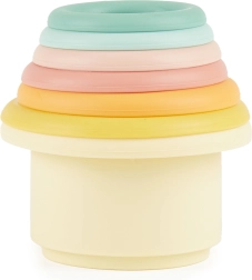 Bicchieri impilabili in silicone Bieco Tropical Vibes - 7 pezzi