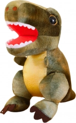 Dinosauro di peluche con texture pelle verde 32 cm