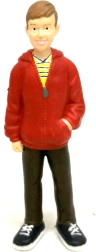 Figurina uomo con felpa 9,7 cm