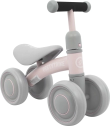 Quadriciclo bilanciamento per bambini PeetyTrike, rosa