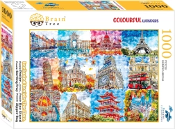 Puzzle Brain Tree Monumenti a colori 1000 pezzi