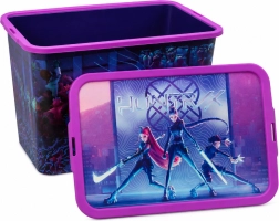 Box contenitore K-Pop Demon Hunters con coperchio a clip 23 l