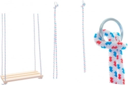 Altalena in legno – seduta naturale 46 × 19 cm, portata 80 kg