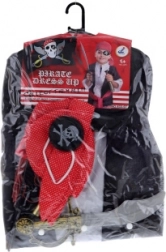 Costume da pirata per bambini con sciabola e accessori