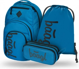Set BAAGL Coolmate Ocean Blue: Zaino, Astuccio e Sacchetto
