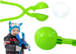 Sparaneve – stampo manuale per palle di neve, verde, motivo pallone da calcio