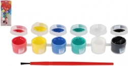 Colori acrilici con pennello per ceramica, vetro e pietre