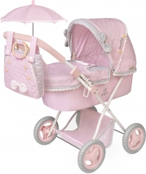 Passeggino pieghevole per bambole con parasole e borsa SOPHIE 60 cm