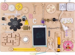 Tavola sensoriale busy board in legno 75 × 50 cm