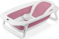 Lionelo Vaschetta pieghevole con termometro e lettino Pink Magnolia