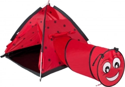Tenda per bambini con tunnel Coccinella rossa