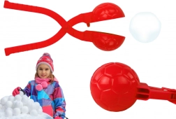 Creatore di palle di neve a tema pallone, rosso, 20 × 5 × 5 cm