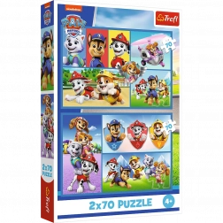 Puzzle Regole Paw Patrol 2v1 2x70 Pezzi