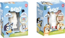 Bluey figurina morbida squishy da colorare