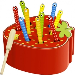 Gioco in legno Trscka – pesca dei vermicelli con magnete