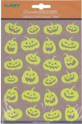Adesivi fosforescenti Zucche di Halloween 25 × 14,4 cm