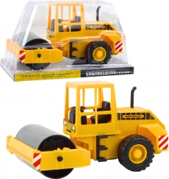 Rullo compressore stradale giocattolo per bambini con rullo anteriore orientabile e articolato