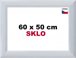 Cornice in alluminio per puzzle 60 × 50 cm – argento Alaska