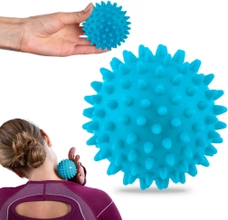 Pallina massaggiante e fitness 7,5 cm – blu