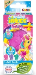 Inkee mini confezione di bombe frizzanti da bagno Unicorno Galupy