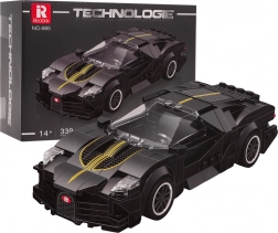 set di costruzione auto supersport nera 339 pezzi