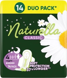 Naturella Classic assorbenti igienici Night con ali 14 pz
