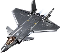 Sluban Army caccia stealth J-20 con finitura metallica set di costruzione