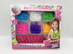 Set creativo per realizzare braccialetti LOOM BANDS – 1200 elastici